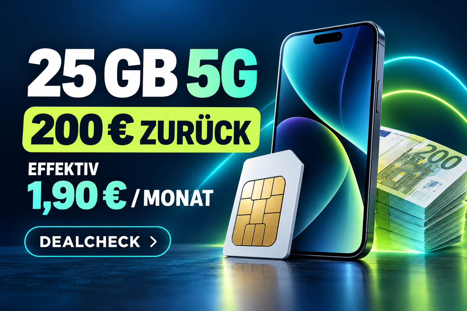 MediaMarkt Super Select S Dealcheck: 25 GB 5G, 200 Euro zurück und effektiv 1,90 Euro im Monat